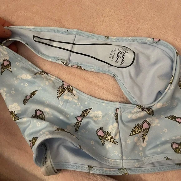 NWOT FRANKIES BIKINIS Estella Bikini Bottom- baby blue - Picture 5 of 7